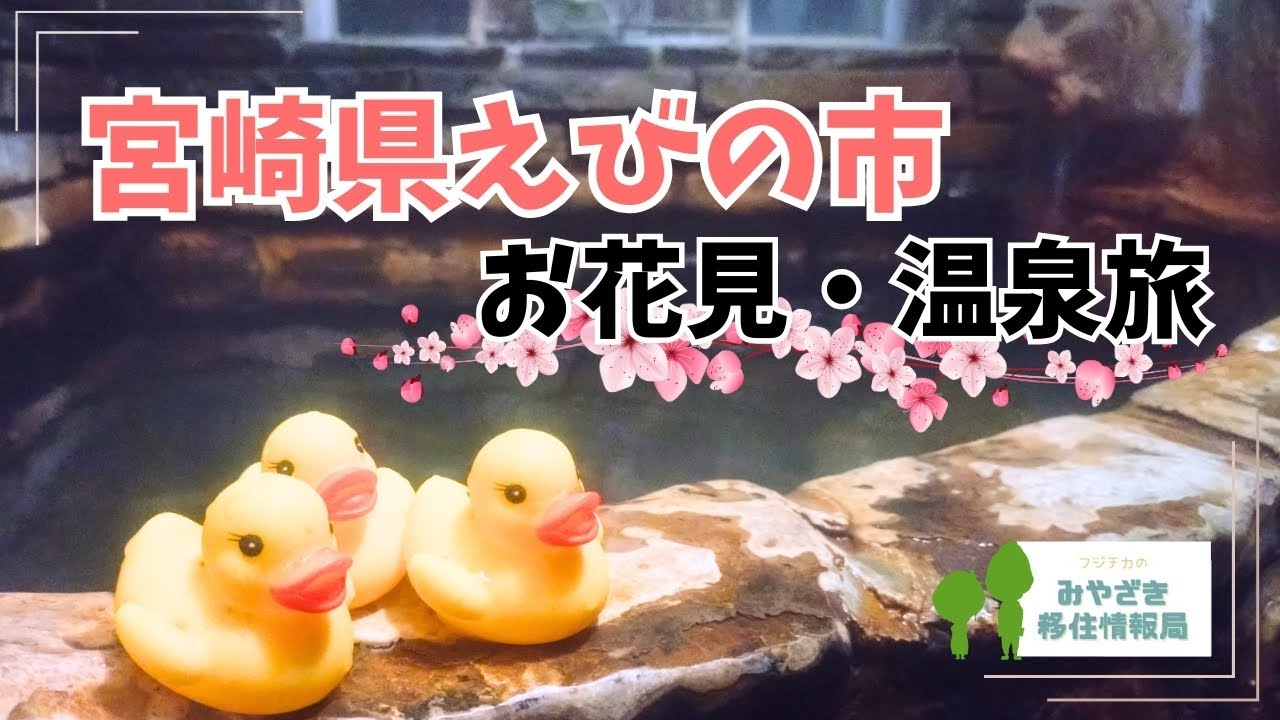 【旅行vlog】お花見をしに宮崎県えびの市に温泉旅行に行ってきたよ！