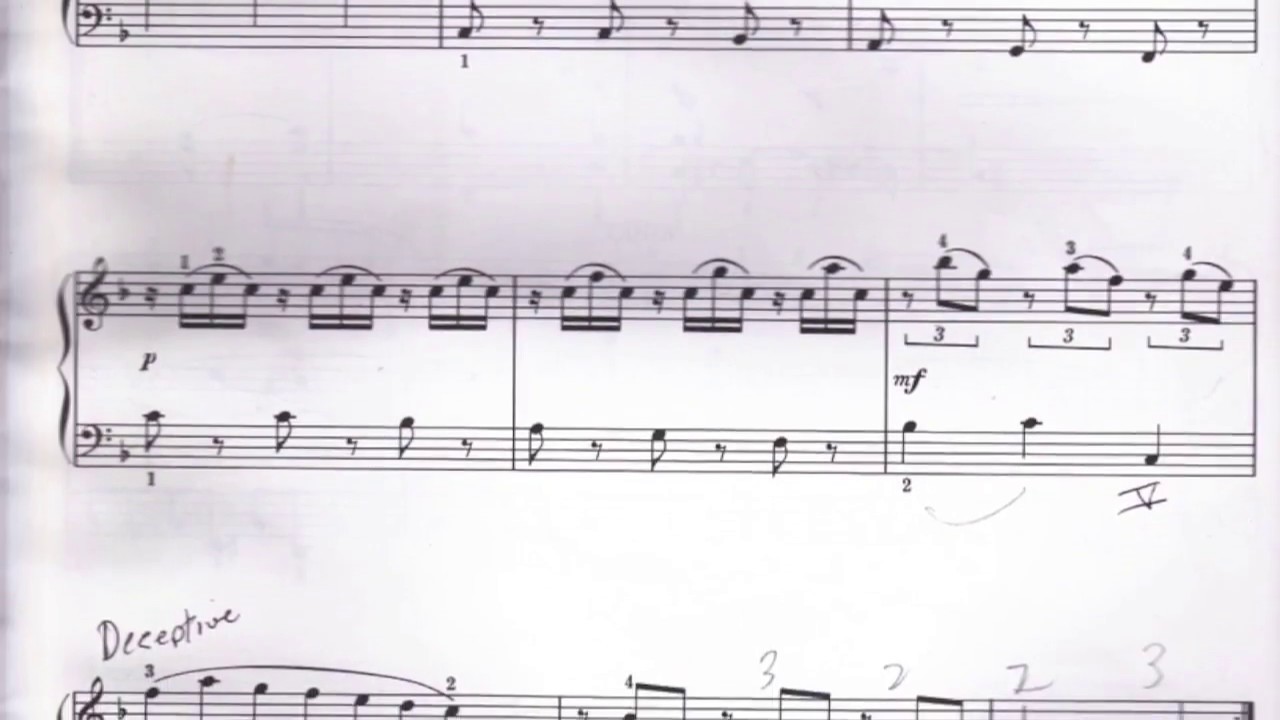 (HD) Tutorial:  W. A. Mozart Minuet in F,  K.  5: Practicing and Analysis behind tempo