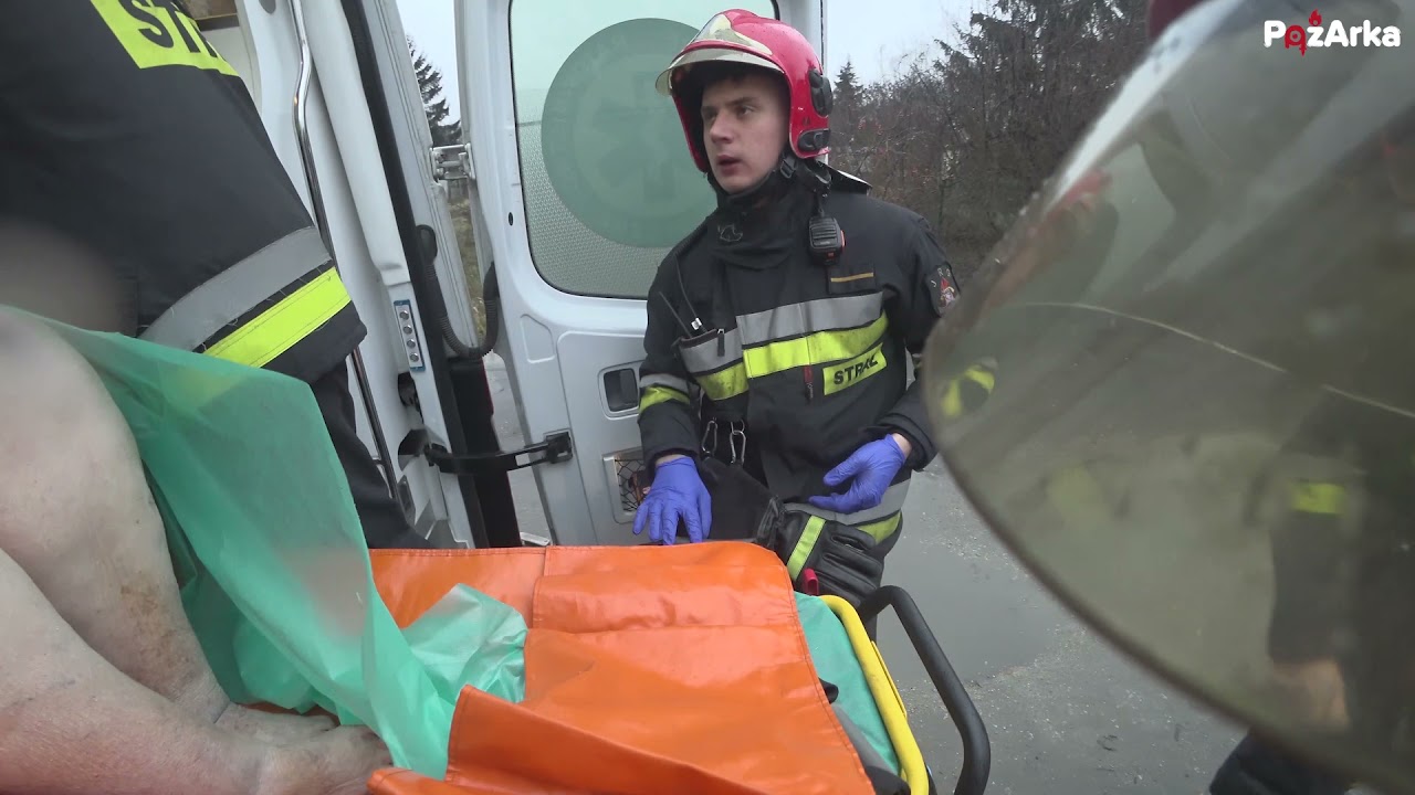 2020.01.11 i 01.30 JRG-5 Poznań Pomoc ZRM i pożar agregatu chłodniczego w galerii handlowej