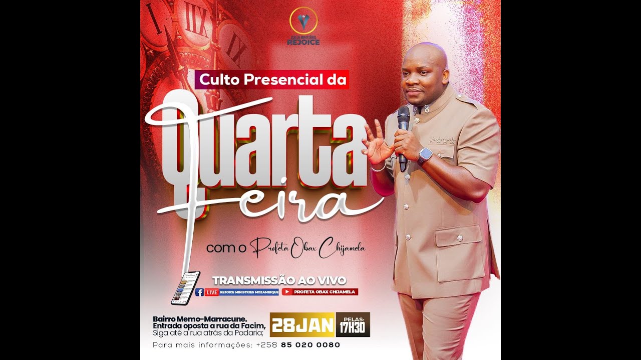 CULTO DA QUARTA FEIRA (28-01-2026)