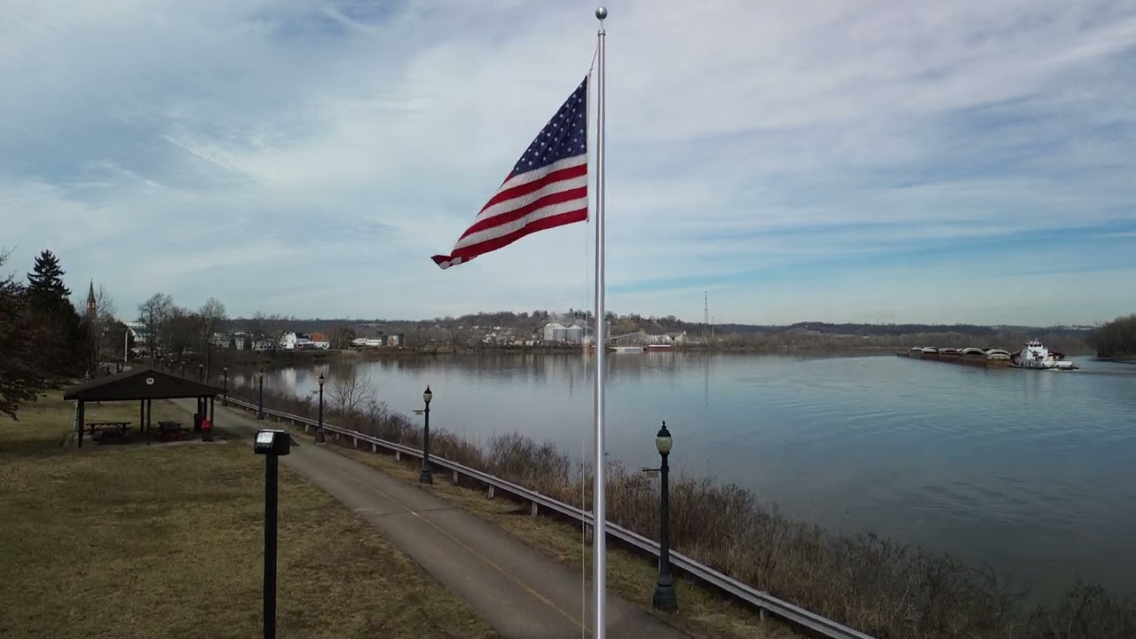 DJI Mini 3 Drone footage of Aurora Indiana