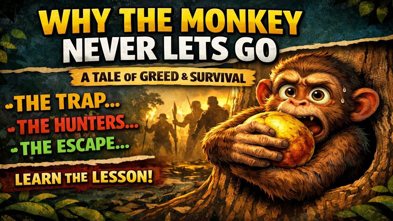 Why The Monkey Never Lets Go | A Powerful African Folktale About Greed