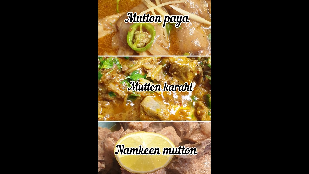 Eid Special Recipes | Mutton Paya | Mutton Kharahi | Namkeen Mutton by Sweet & Spicy.