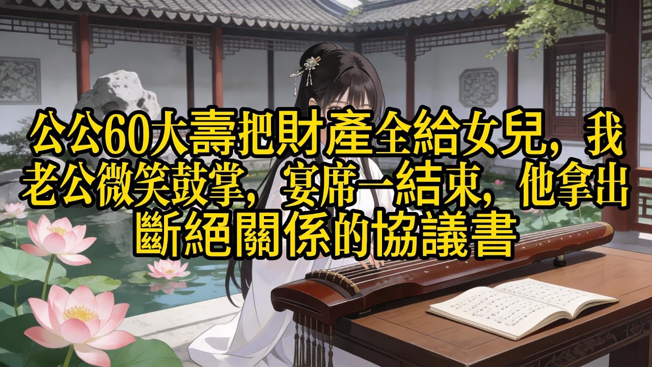 公公60大壽宣佈千萬家產全給小姑子，老公竟微笑帶頭鼓掌？宴席一結束，他甩出的那份協議讓全家人當場癱軟！ #公公大壽 #家產爭奪 #斷絕關係 #智取復仇 #真實故事
