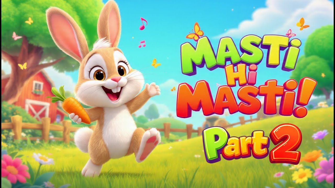 नटखट खरगोश 🐰(Part 2) | Funny Rabbit Song for Kids | Hindi Kids Rhyme | Baby Genius India