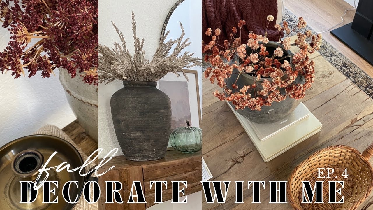 FALL DECORATE WITH ME | Fall Decorating Ideas, Simple Fall Decor, Cozy Fall | EP  4