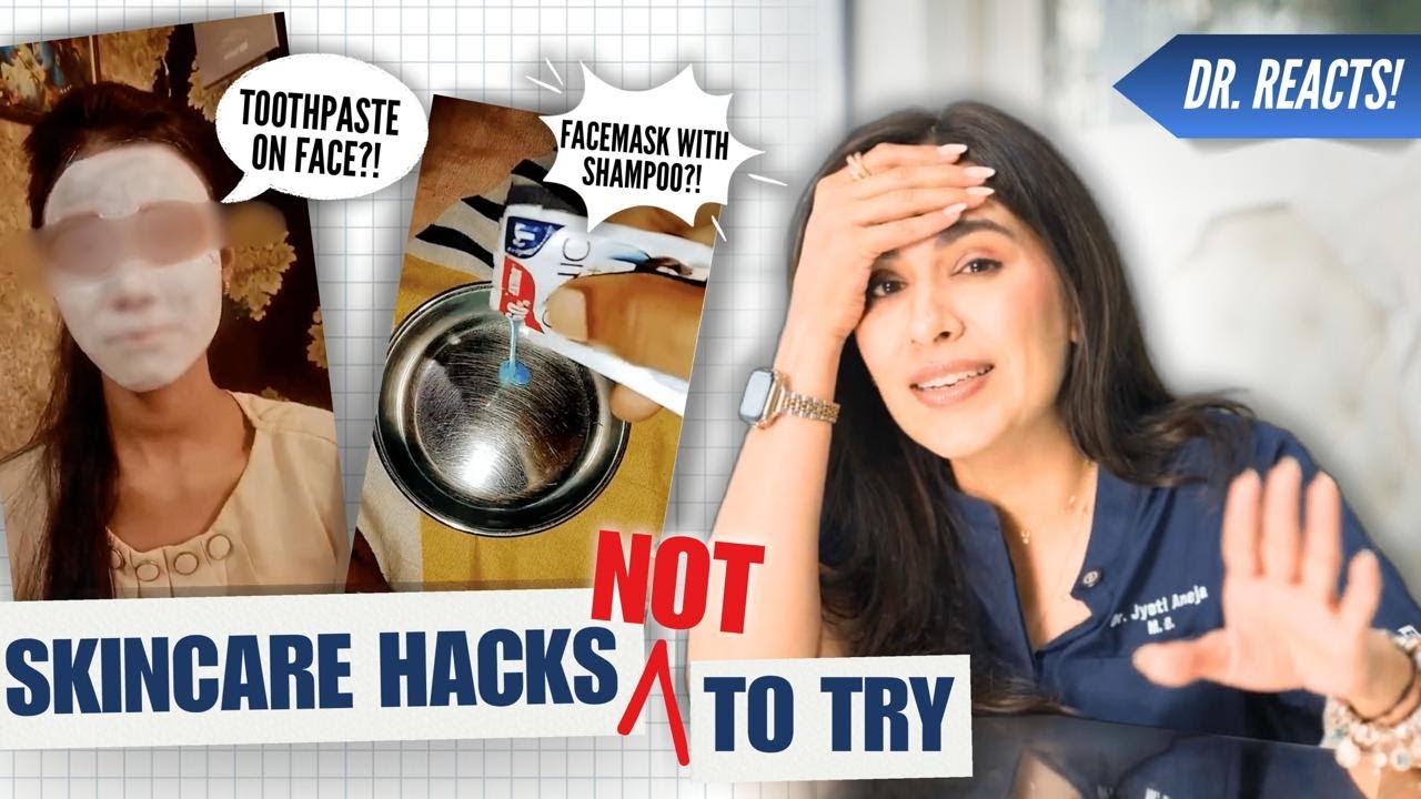 Viral Skincare Hacks Gone Too Far 😱 People Are Actually Doing THIS?! Dermat Reacts @Dr.JyotiAneja