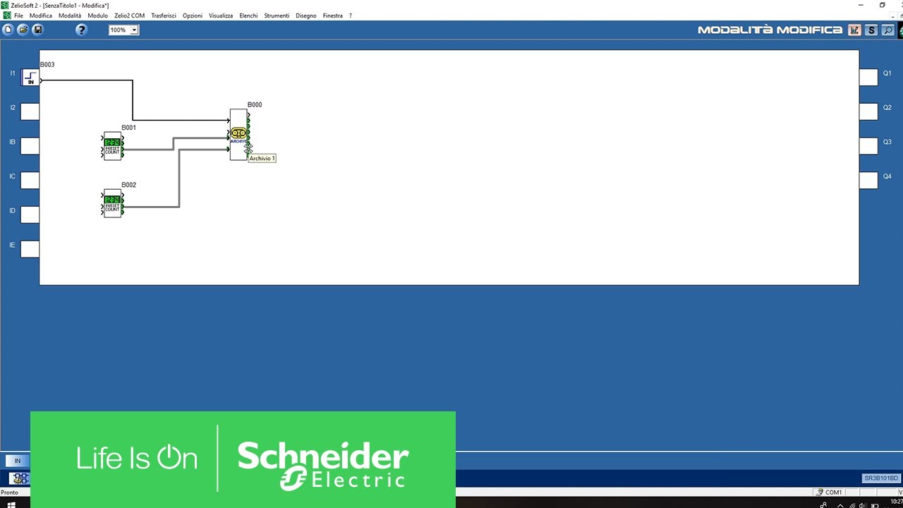 Come si parametrizza il blocco “ARCHIVE” su Zelio Logic | Schneider Electric Italia