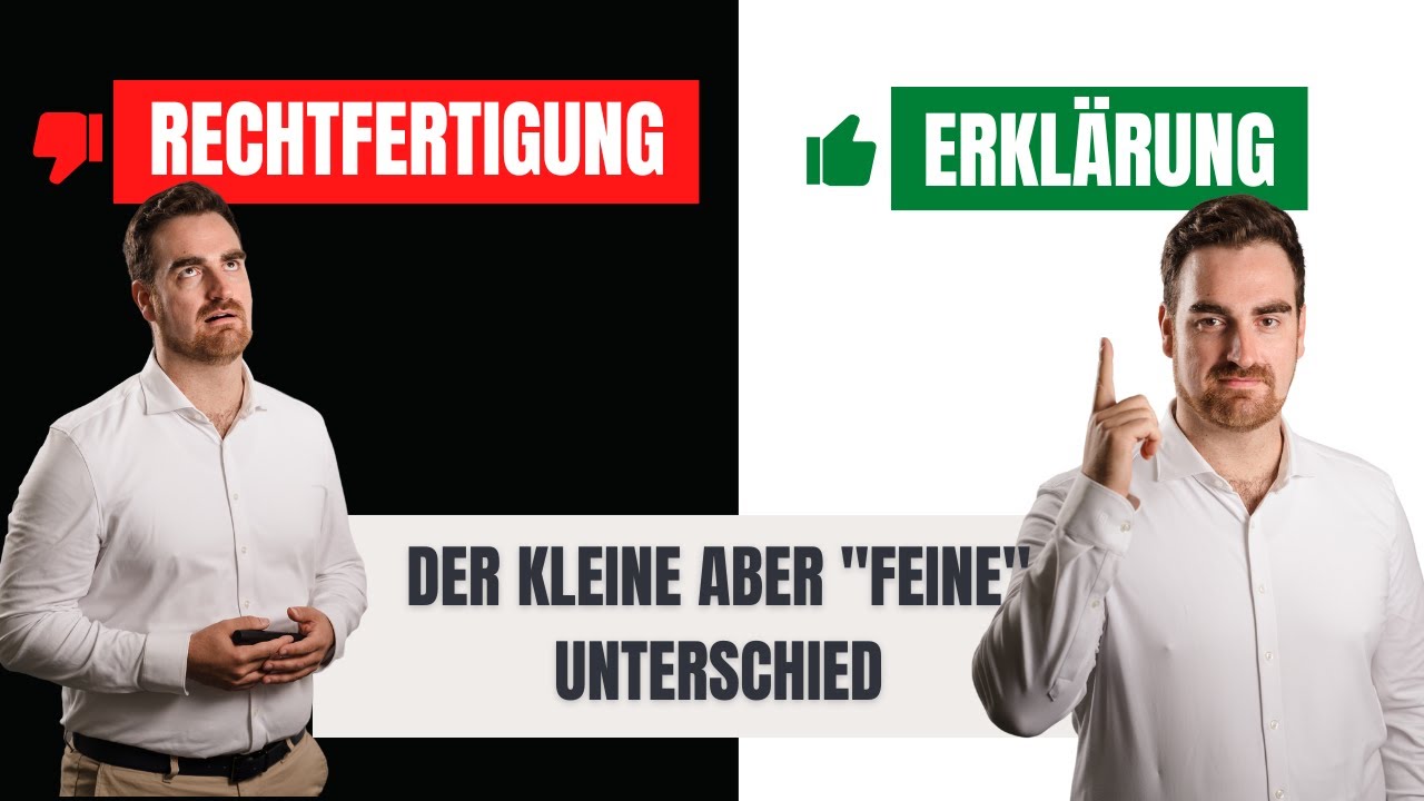 Mit RECHTFERTIGUNGEN Mitmenschen nerven..machst DU das UNTERBEWUSST?