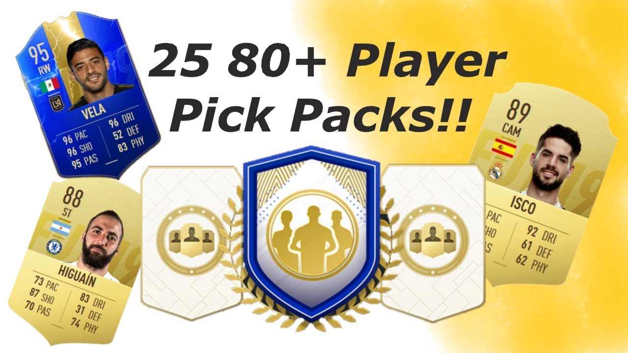 OPENING 25 80+ PLAYER PICK PACKS!! - FIFA 19 Ultimate Team Road to Glory Episode 96
