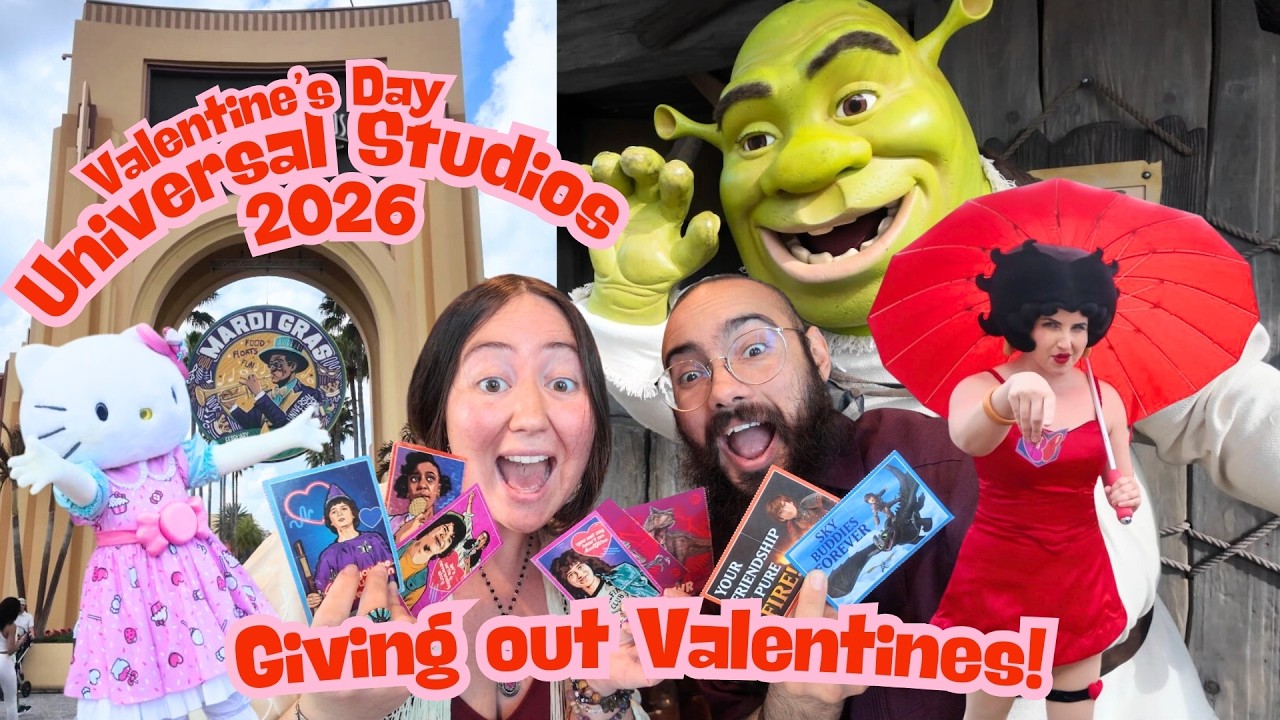 Spreading Love at Universal Studios Orlando 💘 | Valentine’s Day with Characters