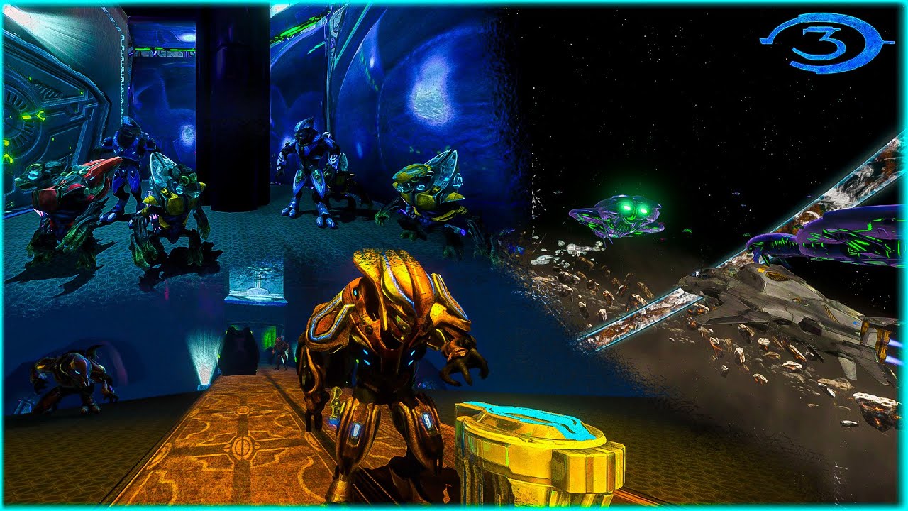 UNSC And Covenant Space Battle | Halo 3 Echo Ops Mod