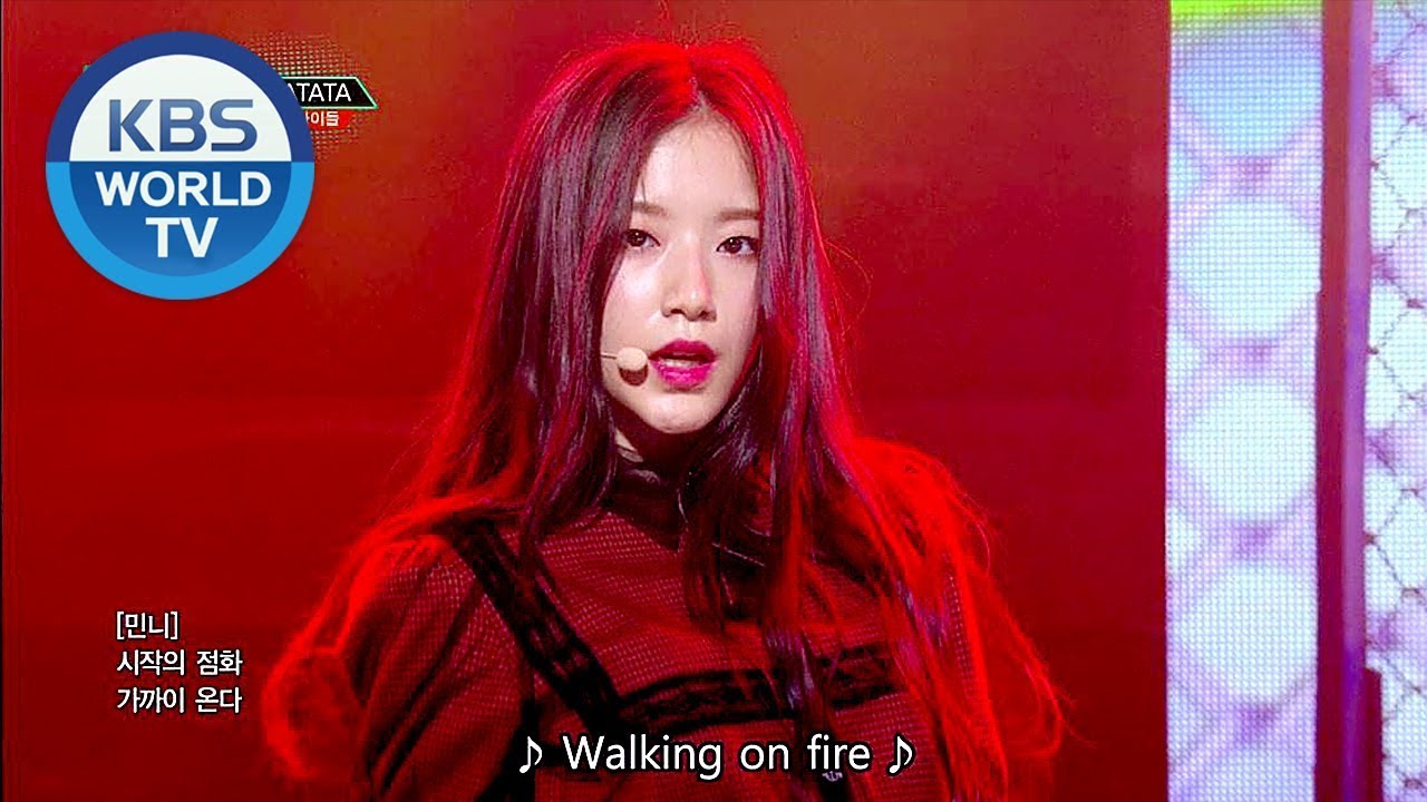 (G)I-DLE ((여자) 아이들) - LATATA [Music Bank HOT DEBUT / 2018.05.04]