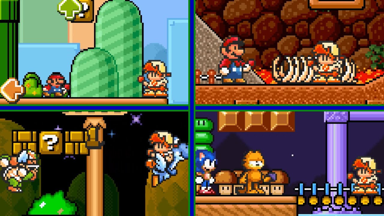 FNF: SMB Фанк–микс – Рескин / Фанк-микс Super Mario 4 Jugadores █ Friday Night Funkin' – моды █