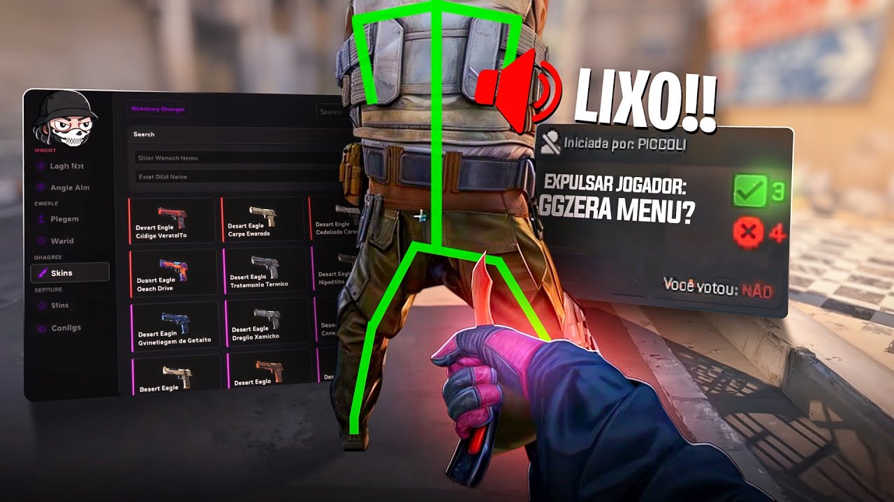 Acabei com a Ranqueada usando HACK no CS2! (GGzera Menu)