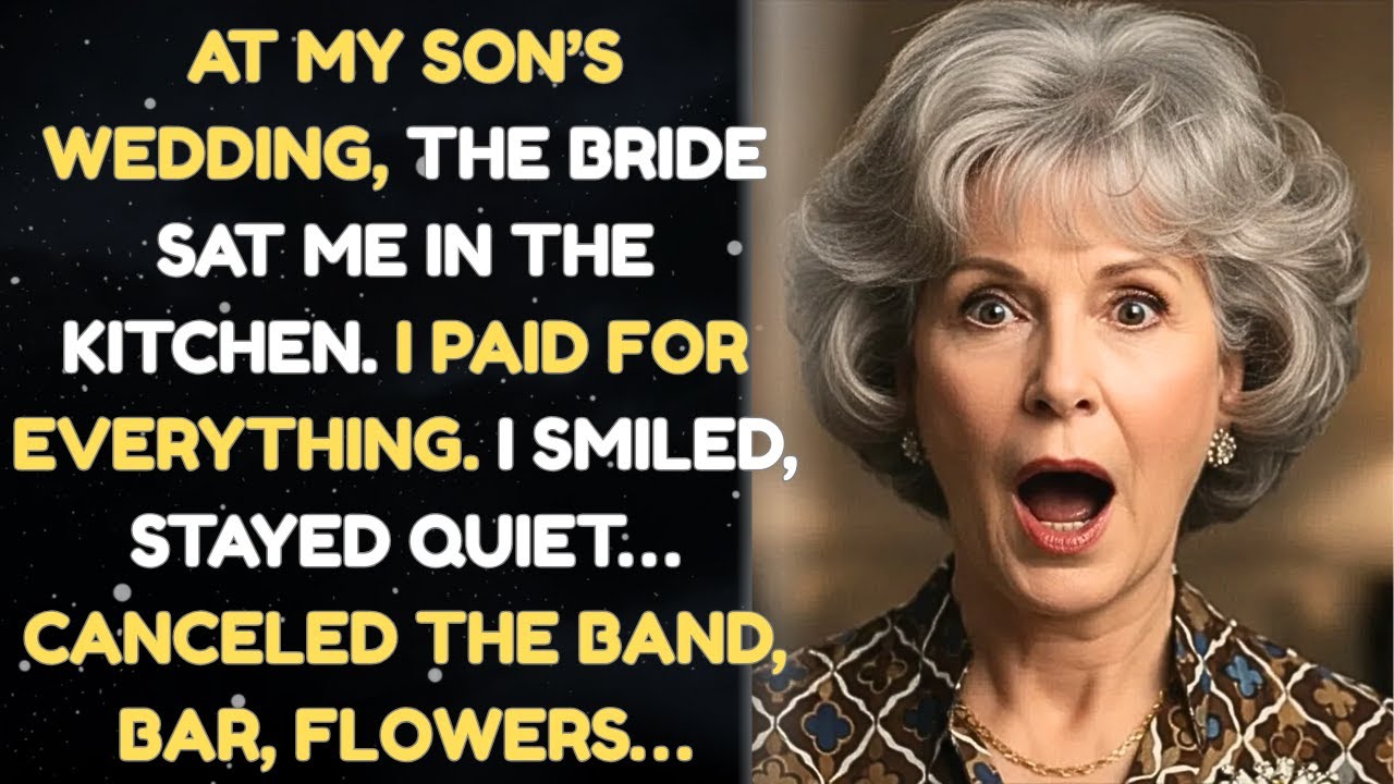 I Paid for My Son’s Wedding… Then They Seated Me in the Kitchen (I Cancelled Everything)