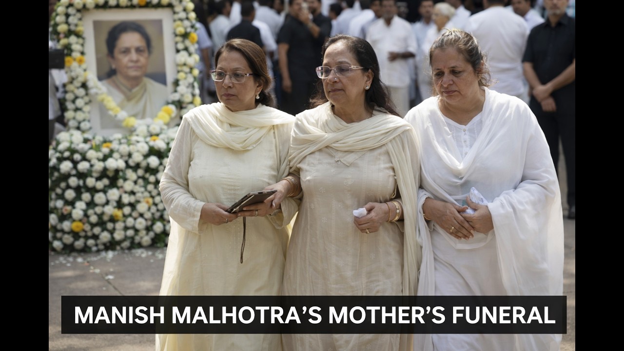 Actors & Celebrities Attend Manish Malhotra’s Mother’s Funeral