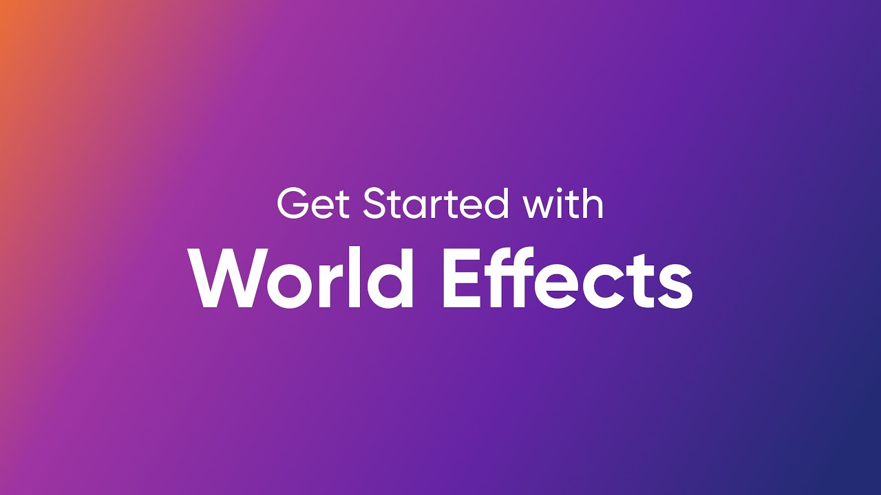 Get Started with Niantic Studio: World Effects