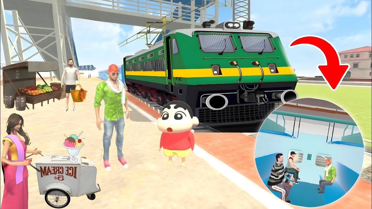 Jack visit to village with new train 🤯😍 in Indian Theft Auto 🥰😨