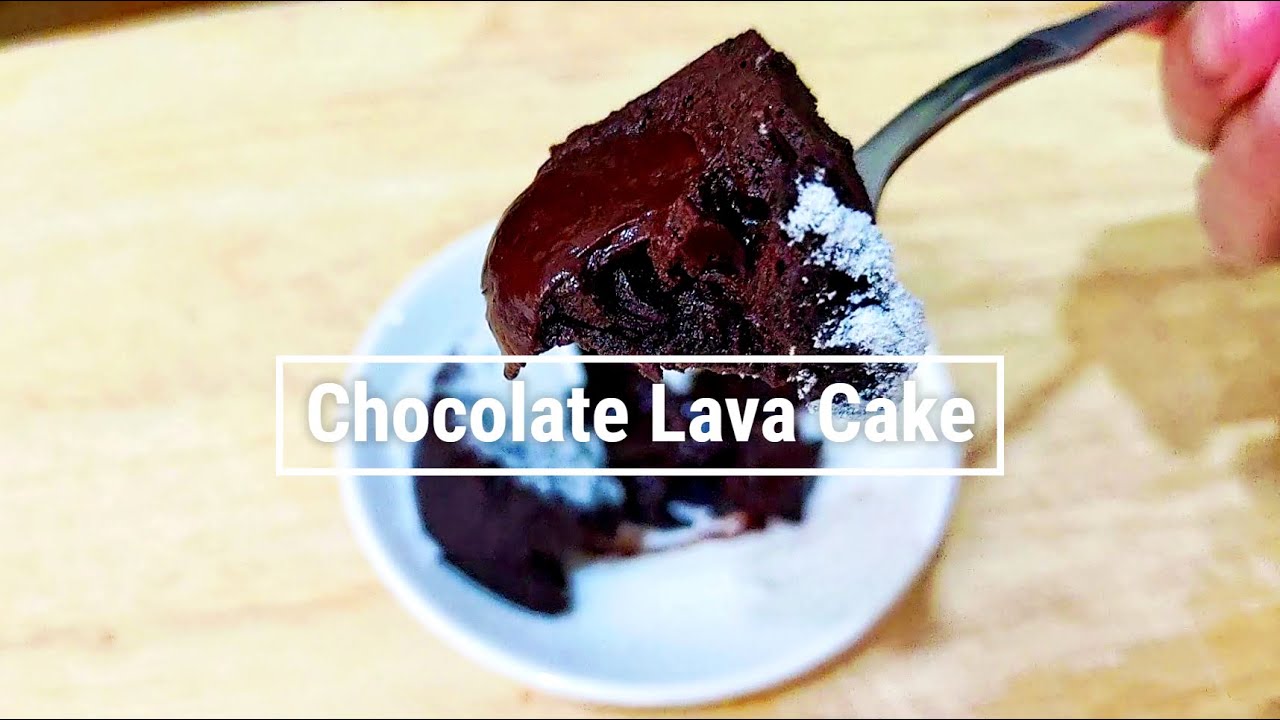 熔岩巧克力蛋糕 超簡單無麵粉做法｜How to make Chocolate Lava Cake