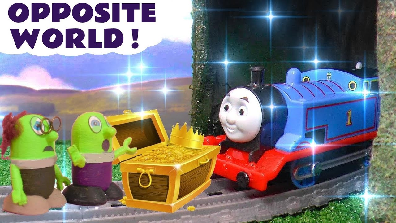 Thomas Toy Trains Opposite World Story with Funlings