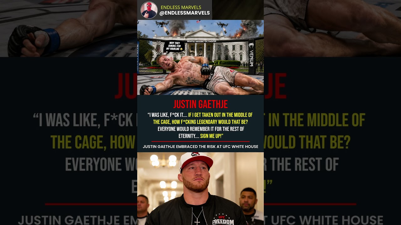 Justin Gaethje Wanted UFC White House Chaos 🔥 #ufc