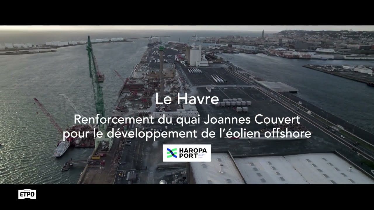 Renforcement du quai Joannes Couvert, le Havre