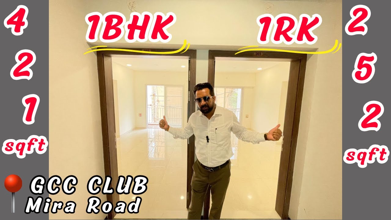 Low Budget 1BHK & 1RK | GCC Club Mira Road | 1BHK 55Lac & 1RK 40Lac | मीरा रोड का सस्ता 1bhk फ्लैट