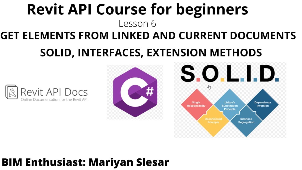 Revit API Course for beginners | Lesson 6 | GET ELEMENTS FROM LINKED AND CURRENT DOCUMENTS