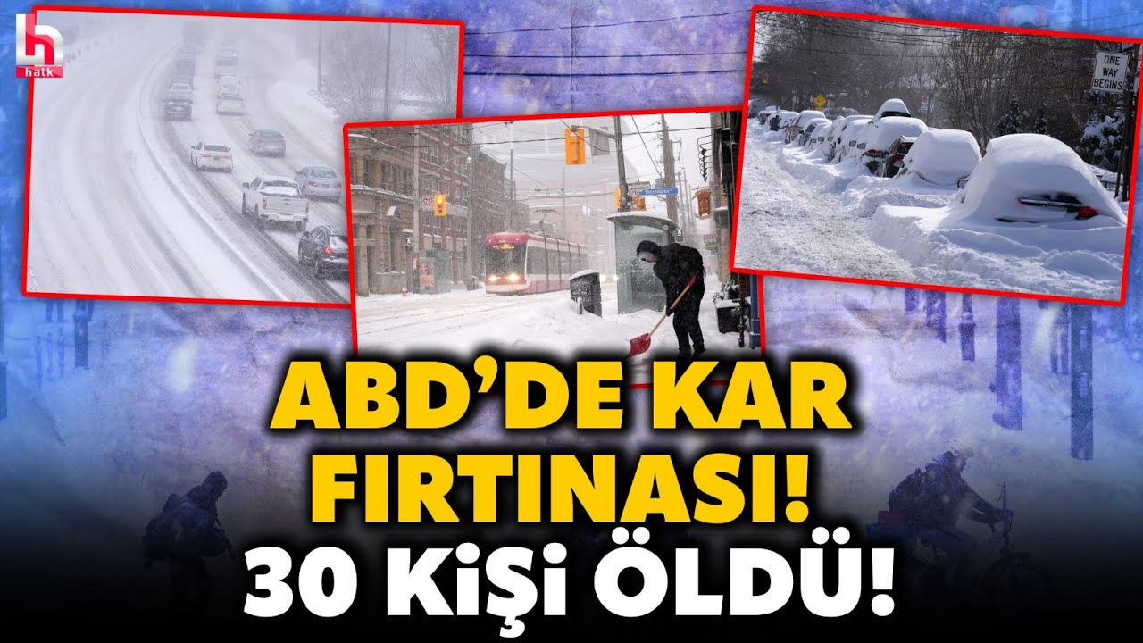 Termometreler eksi 45'i gösterdi! 30 kişi hayatını kaybetti! ABD'yi tarihi kar fırtınası vurdu!