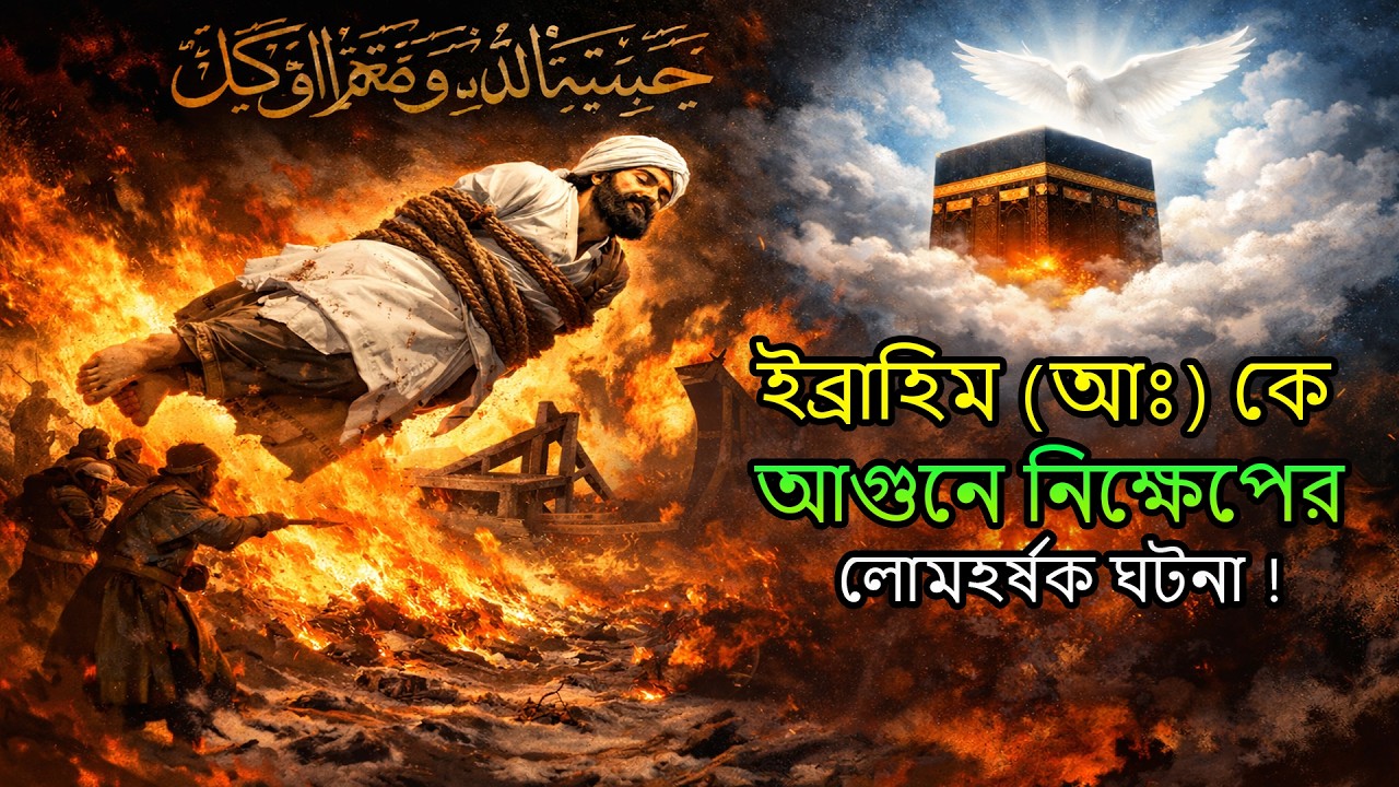 ইব্রাহিম (আঃ) কে আগুনে নিক্ষেপের সেই লোমহর্ষক ঘটনা | নমরুদের আগুন যেভাবে বাগান হলো!