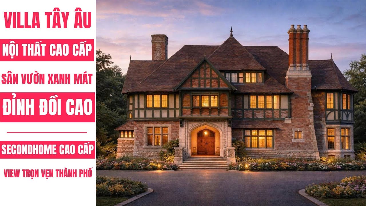 VILLA TÂY ÂU SANG TRỌNG ĐỈNH ĐỒI ĐÀ LẠT