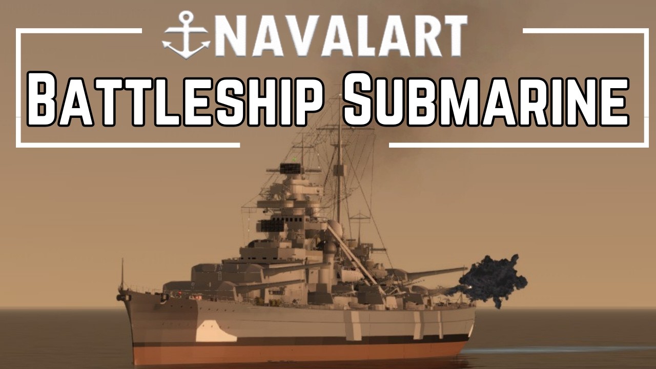 Battleship Turned Submarine - NavalArt