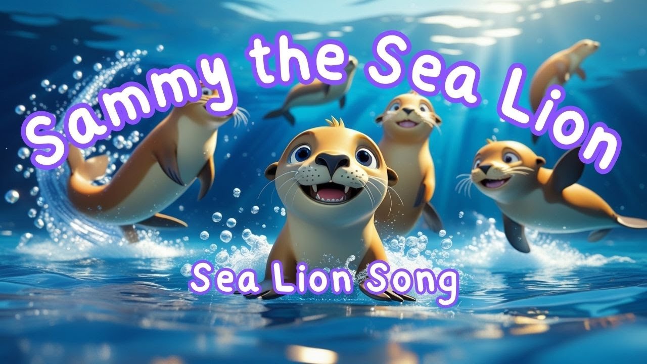 Sammy the Sea Lion - Sea Lion Song 🎶 | Nursery Rhymes, Animal Song, Kids Song, Sing A Long