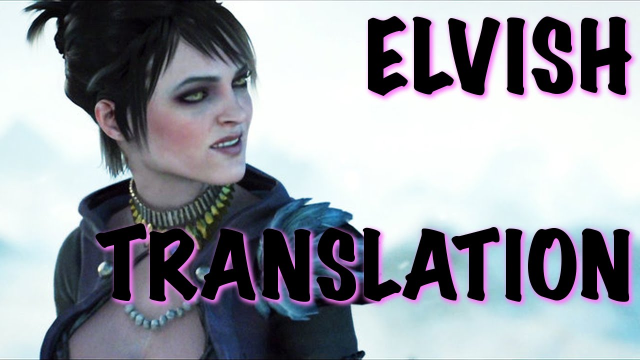 Translating Morrigan's Elvish Speak