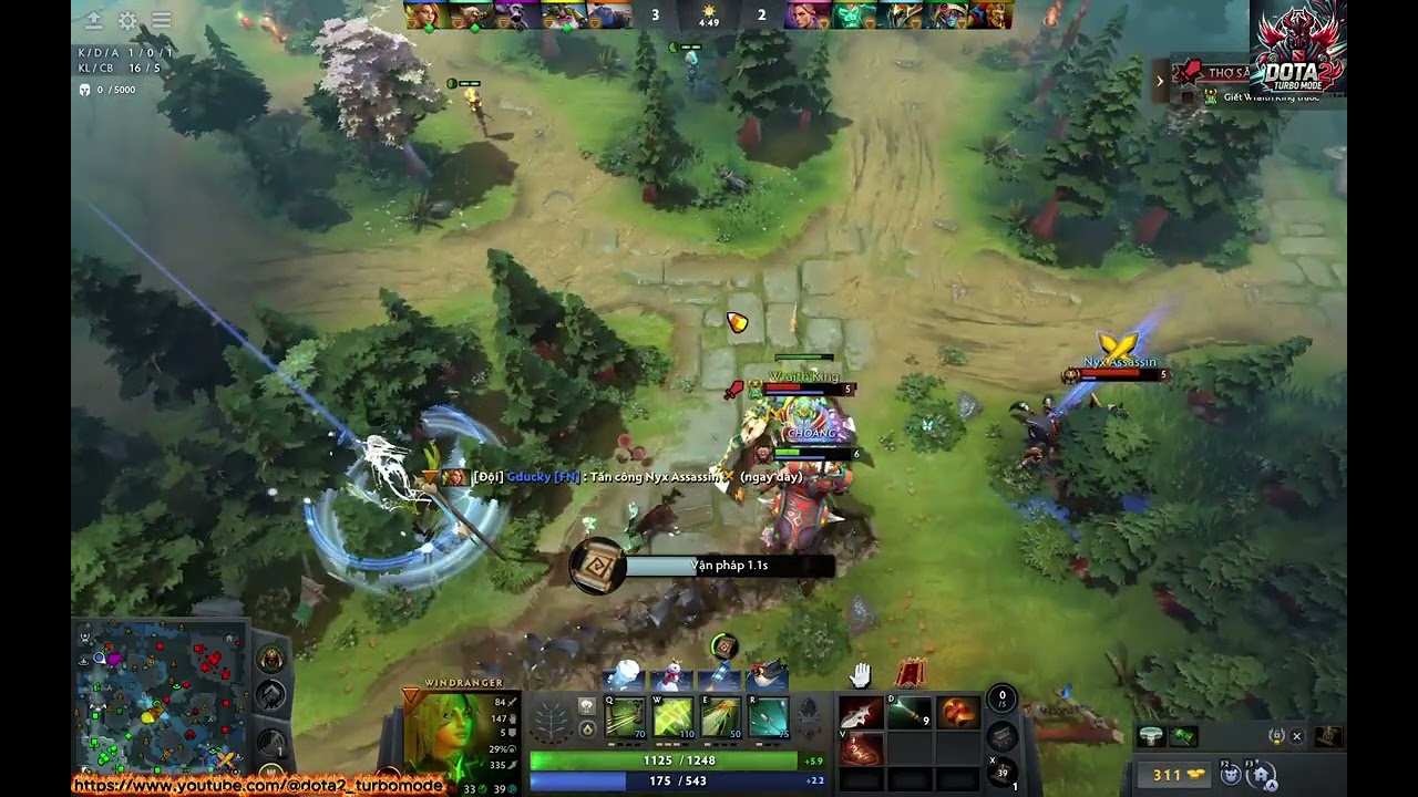 [WR-55] Windranger [Mid] vs Batrider #windranger #dota2 #dota2turbo