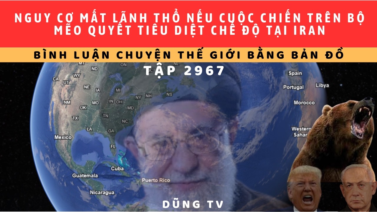 Tập 2967. Ngày thứ 5 dập tan nát Iran. Số phận các giáo sĩ bầu L.đạo tối cao ra sao? Nguy cơ trên bộ
