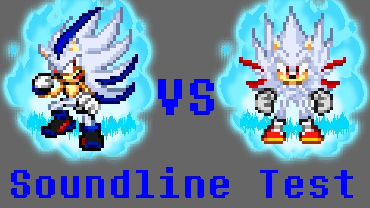 Hyper Sonow VS Hyper Shadic | Sonic Soundline test for a sticknodes sprite animation