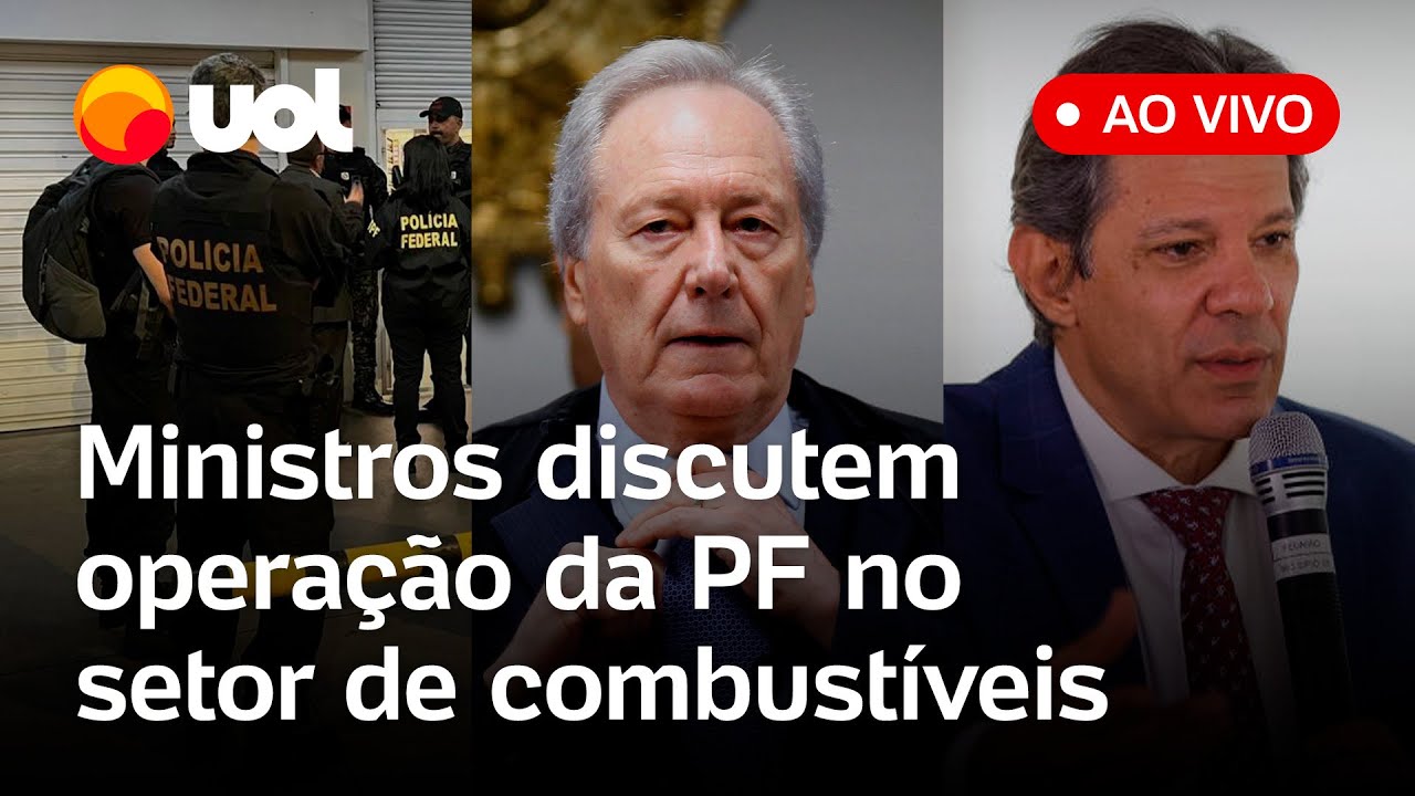 Lewandowski, Haddad e diretor da PF falam ao vivo sobre a atuação do PCC no setor de combustíveis