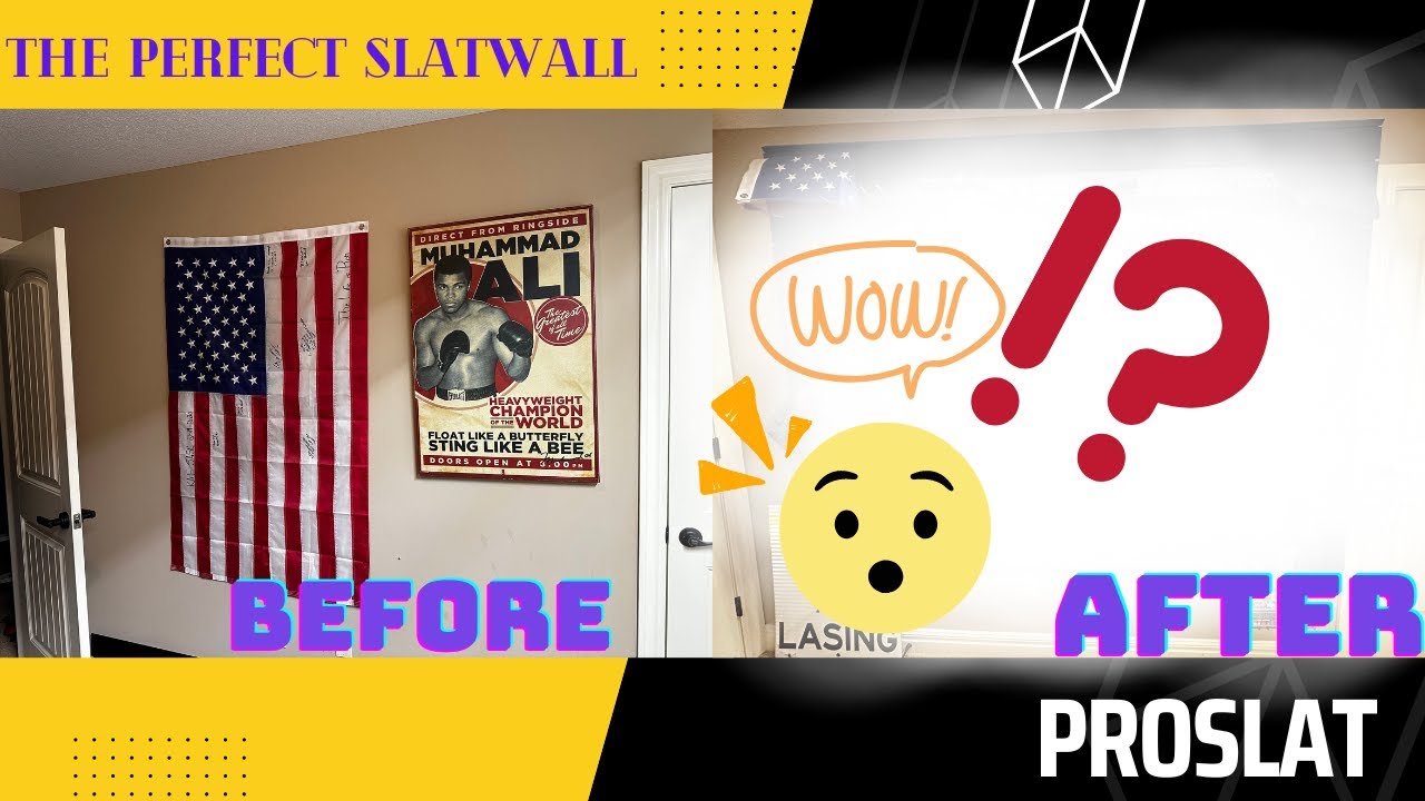 Upgrading my boring office wall with @ProslatInc #Slatwall #proslat #thelifeofron