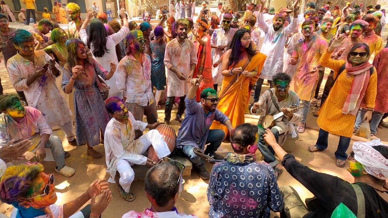 Holi in Shantiniketan