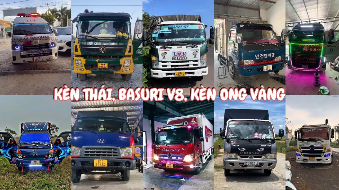 Tổng Hợp Bóp Kèn Tạch Tè, Kèn Thái Độ, Basuri V8, Kèn Ong Vàng