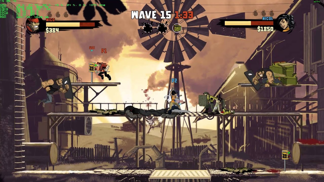 Shank 2 PC Gameplay - Coop 2p Survival Arena Online - Full HD 1080p60 H.264 DX9 - OSD/FPS