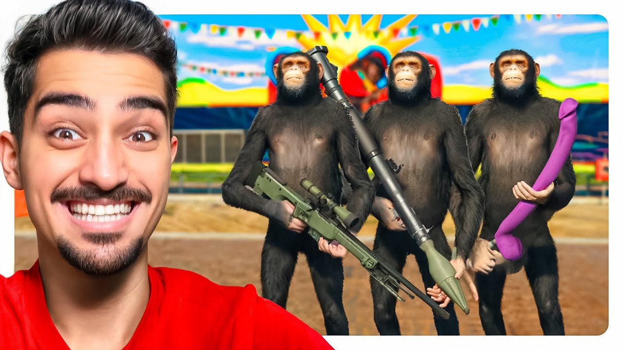 ستا میمون تو خیابون های امریکا l 😂 GTA V