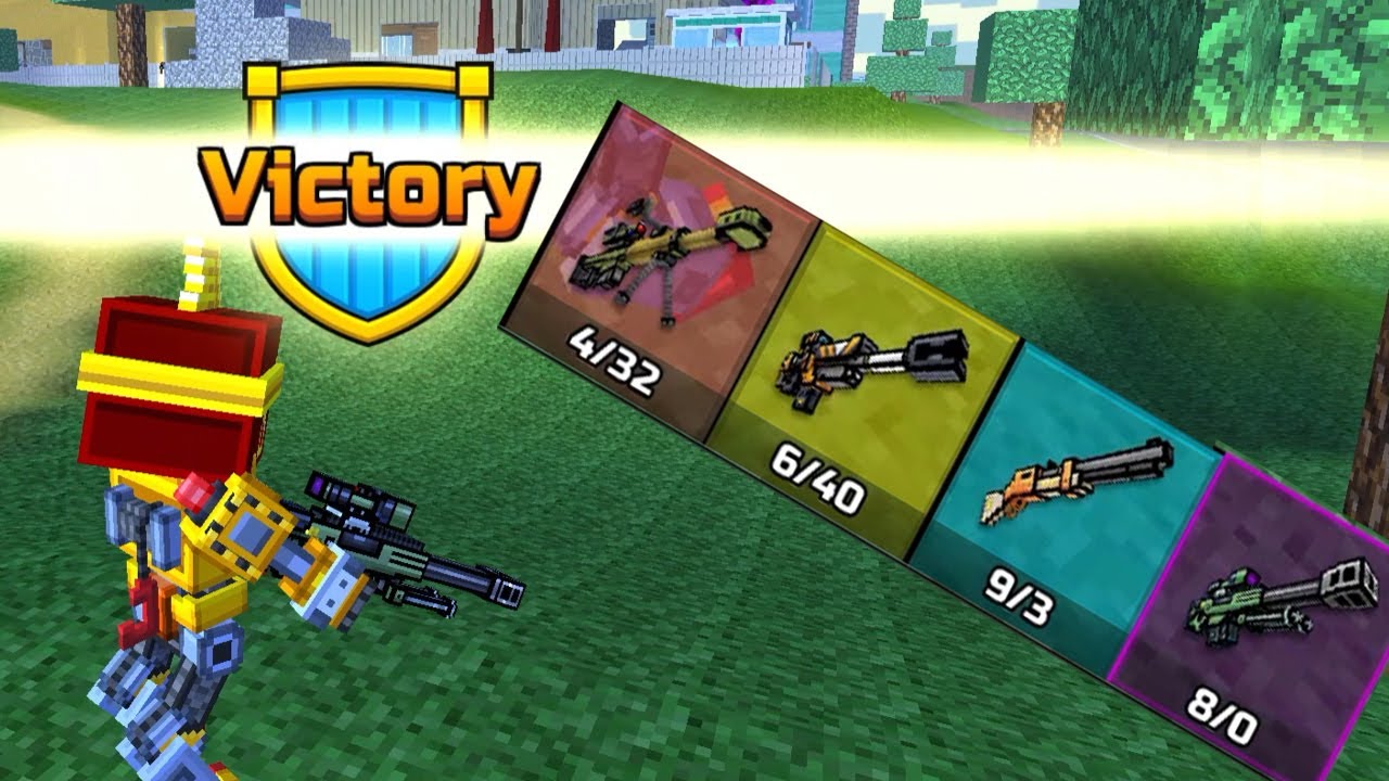 Pixel Gun 3D - ONLY SNIPER RIFLES CHALLANGE IN BATTLE ROYALE
