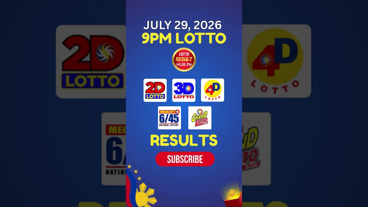 Recap: 9PM Lotto Result Today July 29, 2026 PCSO | Evening Draw