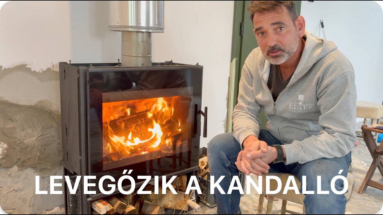 KisCsacska #31 kandalló levegőcső, hidegburkolás befejezése