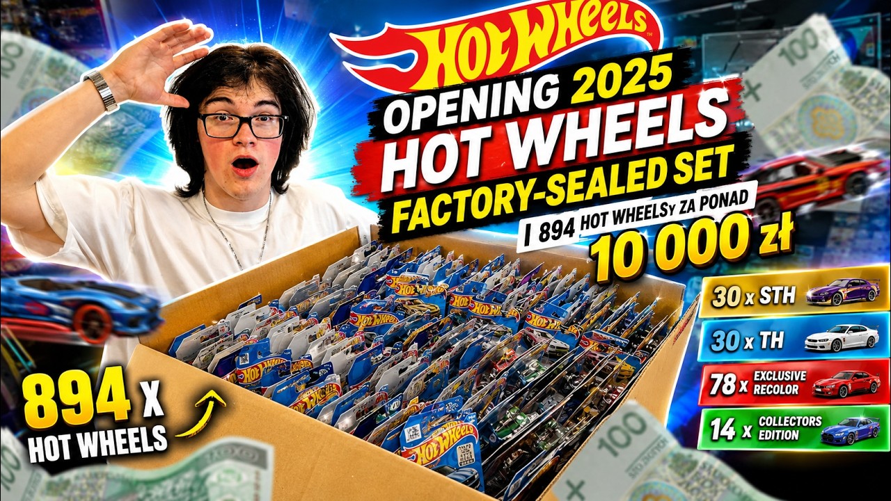 Opening 2025 Hot Wheels Factory-Sealed Set | *894 HOT WHEELS'Y ZA PONAD 10 000 zł*