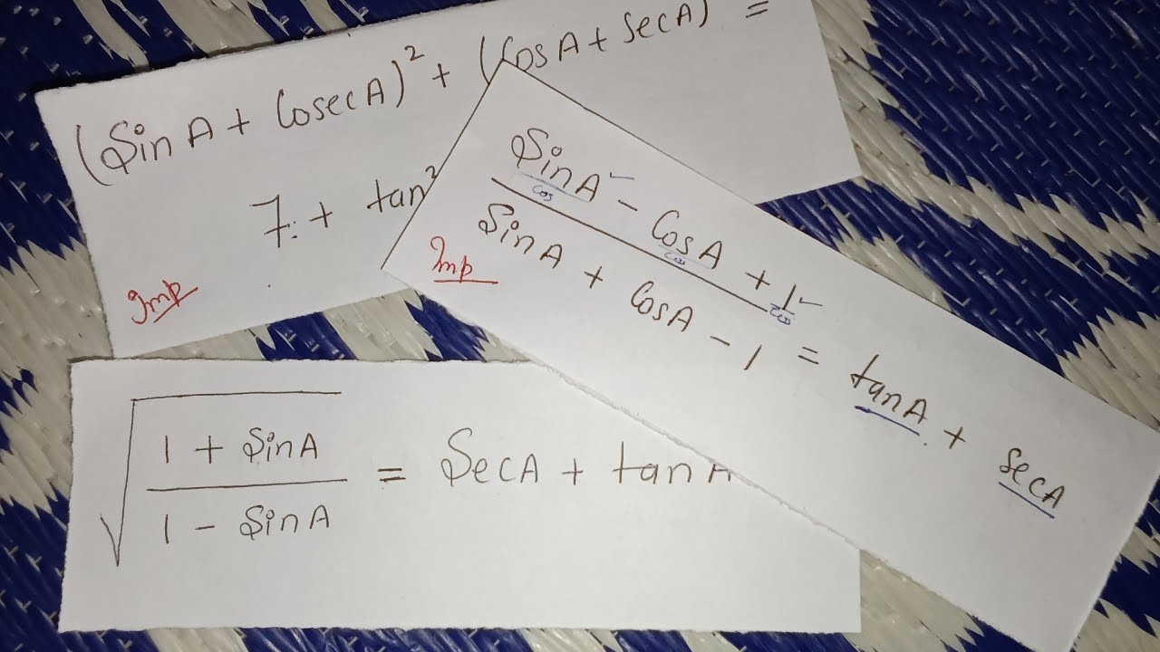 Trigonometry 🔥 (6 marks ) Important questions For Boards #class10maths #maths #trigonometry 