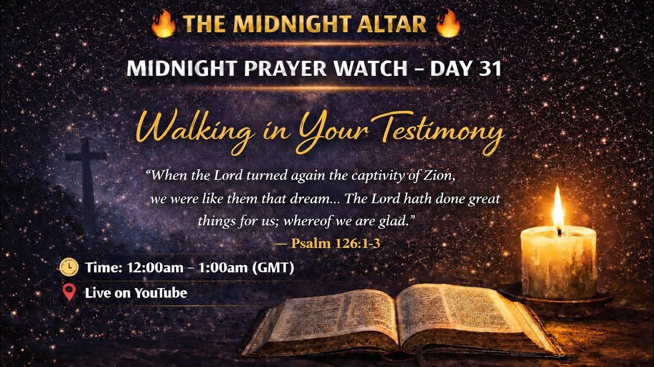 Midnight Prayer Watch | Day 31 | psalm 126:1-3